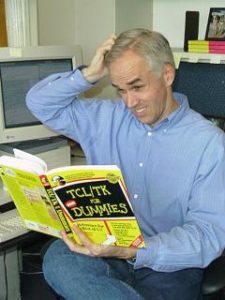 John Ousterhout, der Vater von Tcl. Mit "Tcl/Tk for Dummies" hat er aber offenbar noch Probleme.