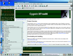 Abbildung 2: KDE 3 per X11-Forwarding unter Cygwin/XFree86.