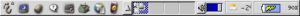 Abb. 1: Das GNOME-Panel mit Wetter-Applet. 