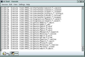 Abbildung 2: United Linux während des Tests auf LSB-Konformität.
