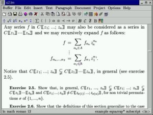 Wissenschaft in Wysiwyg: Texmacs hat nicht nur einen coolen Namen, sondern bringt alles mit, um die Eingabe komplexer Formeln zu erleichtern.