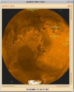 Der Mars in verbesserter detailreicher Darstellung. 