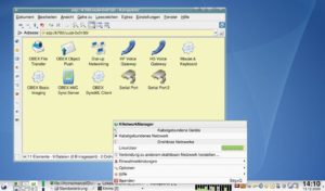 Abbildung 1: Schon die Linux-Bordmittel zeigen WLANs und Bluetooth-Geräte in Reichweite an.