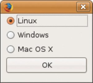Abbildung 1: Aus dem XUL-Code in Listing