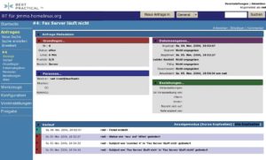 Abbildung 1: Ist die manchmal problematische Installation überstanden, bietet Request Tracker von Best Practical eine leistungsfähige und weitgehend übersichtlich gestaltete Hotline-Software.