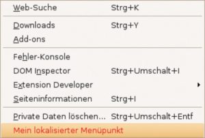 Abbildung 4: Per Overlay kommt ein neuer Punkt ins Menü.