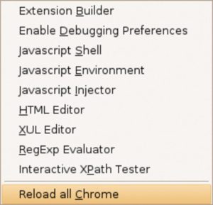 Abbildung 6: Ein gut gefüllter Werkzeugkasten: Die Developer's Extension nimmt dem Firefox-Bastler viele Handgriffe ab.
