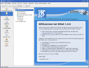 Das KDE-Programm Kontact dient als Container für weitere Anwendungen.
