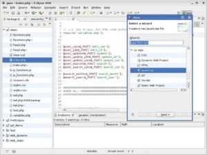 Abbildung 1: Editoren für viele Sprachen des Internets und für Java Server Pages: Das Web Standard Toolkit macht die Java-IDE Eclipse zum leistungsfähigen Werkzeug für Webenwickler.