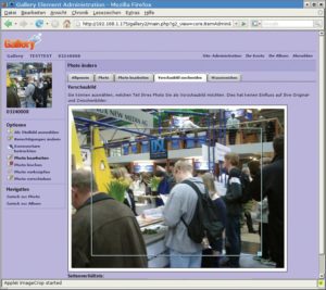 Abbildung 5: Der richtige Blickwinkel: Gallery 2 enthält ein Java-Applet, das einen passenden Ausschnitt für die Vorschaugrafiken auswählt.