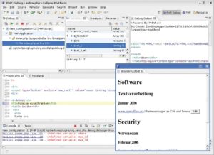 Abbildung 5: Wie die PDTs enthält auch Phpeclipse eine Debug-Lösung. Anders als die kostenlose von Zend unterstützt sie Server-Debugging, arbeitet aber nicht immer zuverlässig.
