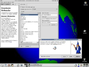 Abb.1: Die deutsche Arbeitfläche von KDE