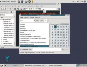 Abbildung 7: Mit der Gnome Unicode Charmap lassen sich beliebige Unicode-Zeichen per Drag&Drop oder Zwischenablage in andere Applikationen übertragen. Das ist immer noch bequemer, als den ACE-Code etwa einer japanischen Webseite per Hand einzugeben.