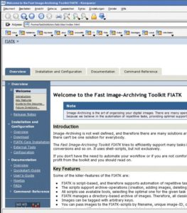 Abbildung 1: Die mit Forrest erzeugte Dokumentation erlaubt eine Navigation über Reiter (Tabs) und Menüs.