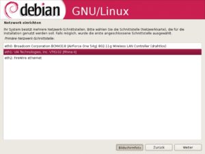 Abbildung 3: Richten Sie zunächst den primären Netzwerkanschluss ein &ndash; der Rest kommt später.
