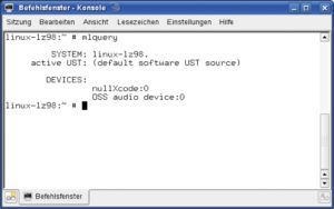 Abbildung 4: Das Hilfsprogramm »mlquery« spuckt eine Liste mit allen im System vorhandenden Multimediageräten aus. Hier hat es eine zum Audio-Subsystem OSS kompatible Soundkarte gefunden.