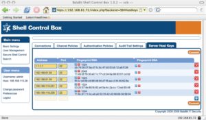 Abbildung 5: Die Hostkeys der realen Server speichert die SCB ganz so, wie es ein gewöhnlicher SSH-Client macht. Der Admin kann die Public Keys explizit importieren oder hier wenigstens die Fingerprints prüfen.