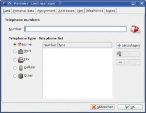 Abbildung 2: Realitätsnah: Rubrica speichert für jeden Kontakt beliebig viele Telefonnummern sowie Post- und E-Mail-Adressen.