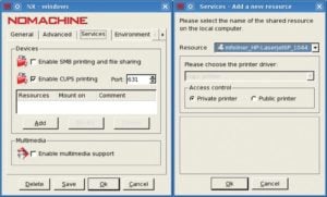 Abbildung 1: Ein lokaler HP Laserjet steht in der Terminalserver-Sitzung zur Verfügung. Über Cups bindet NX die Drucker des Clients automatisch auf dem Server ein und erlaubt auf Wunsch auch anderen Benutzern zu drucken.