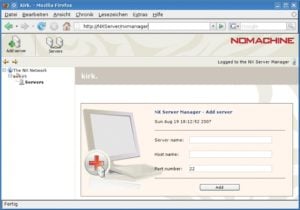 Abbildung 6: Die Verwaltung mehrerer NX-Server in Firefox. Admins großer Netze mit mehreren Terminalservern administrieren hier die Benutzerdatenbanken und Servereinstellungen.