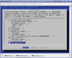Abbildung 4: Die ab Kernel 2.6.23 geplanten Userspace-Treiber sind in der Kernelkonfiguration anfangs deaktiviert.
