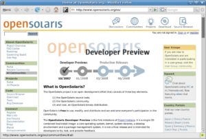 Abbildung 1: Nun offen und frei verfügbar: Mit der Release unter dem Codenamen Indiana legt Sun erstmals eine brauchbare Community-Version des Betriebssystems Solaris vor.