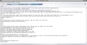 Abbildung 3: Keine Einrückungen und zu viele Zeilenumbrüche: Der Quelltext, den Kompozer liefert, ist zwar gültiges HTML, aber nicht übersichtlich formatiert. Eine Anpassung per Hand fällt schwer.