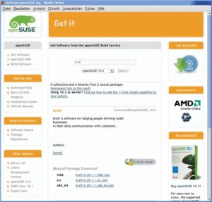 Abbildung 6: Bei der Suche gefundene Pakete lassen sich mit einem Klick installieren.