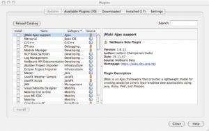 Abbildung 1: Ein Schritt in Richtung Allzweck-IDE: Der neue Plugin-Manager in Netbeans 6.0 funktioniert ähnlich komfortabel wie der von Eclipse.