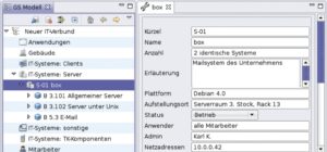 Abbildung 2: Selbst ein einzelnes System mit lediglich drei zugeordneten Bausteinen kann im weiteren Verlauf eine Vielzahl von Sicherheitsmaßnahmen nach sich ziehen.