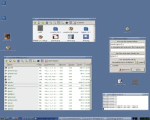 Abbildung 3: Angebaut: Der Rox-Filemanager sorgt unter Icewm für die gewohnten Icons auf dem Desktop. Dafür braucht er lediglich rund 10 MByte Speicher.