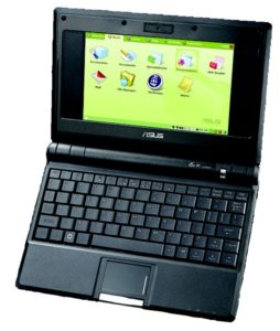 Abbildung 3: Kunststoff, aus dem die Träume sind: Zu gewinnen gab es Asus' schmucken Eee-PC.