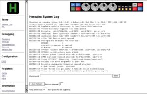 Abbildung 4: Die Hercules-Konsole im Webbrowser wirkt recht aufgeräumt.