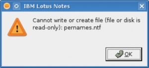 Abbildung 6: Mit oder ohne Root-Rechte: Nach der Installation auf Ubuntu geht erstmal nichts. Hier muss der Admin die Rechte unter »/opt/ibm/lotus/notes« und den Pfad in der ».desktop« Datei korrigieren.