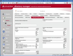 Abbildung 5: Als einzige Linux-Server-Distribution bietet Univention mit dem Directory Manager ein Webinterface für alle Einstellungen in der Domäne.