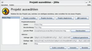 Abbildung 5: Jsite vereinfacht es Anwendern, eigene Freesites und Flogs zu veröffentlichen. Ein Jsite-Projekt fasst HTML-Dateien und zugehörige Grafiken zu einer Einheit zusammen, die sich leichter verwalten lässt.