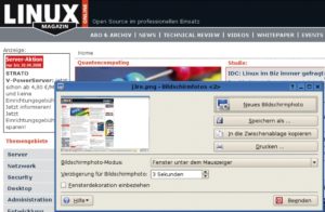 Abbildung 2: Screenshots lassen sich unter Linux schnell und einfach erstellen, schwieriger ist die Frage: Darf ich sie in Schulungsunterlagen verwenden, die ich für einen Kunden erstelle?