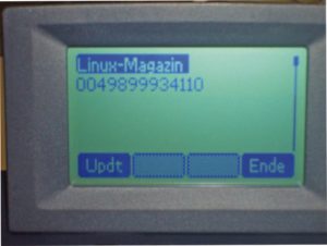 Abbildung 3: Für jeden Incoming Call zeigt das Snom den in der Groupware gespeicherten Namen des Anrufers an, falls ein Eintrag passt.