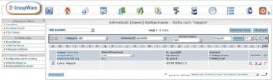 Abbildung 4: Das Egroupware-Adressbuch in der Ansicht des Webclients. Die GPL-Groupware beherrscht zahlreiche Backends für Kontakte, unter anderem stehen diverse Datenbanken wie MySQL zur Verfügung, aber auch ein LDAP-Verzeichnis ist möglich. Ein Syncml-Modul hält Handys auf dem aktuellen Stand.