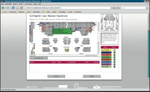 Abbildung 1: Der Online-Kartenverkauf bei der Bayerischen Staatsoper macht sich die guten grafischen Fähigkeiten der Java-Applets zunutze.