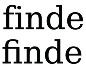 Abbildung 4: Fontmatrix benutzt in der Vorschau auf Wunsch Ligaturen, also eigens entworfene Zeichen für bestimmte Buchstabenpaare.