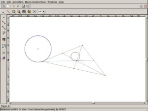 Abbildung 2: Geometrische Problemstellungen veranschaulicht Dr. Geo. Die Objekte lassen sich sogar animieren.