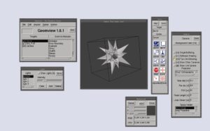 Abbildung 4: Modelle für Geomview lassen sich bei Bedarf auch leicht mit Hilfe einer beliebigen Programmiersprache schreiben, denn das Format der Module ist sehr einfach.