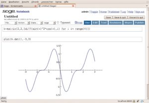 Abbildung 8: Sage integriert Dutzende Mathe-Programme unter einer Oberfläche und wartet auch mit respektablen 2- und 3-D-Fähigkeiten auf.