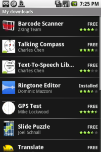 Die Angebote aus dem Android Market bekommen ein Rating-System. 