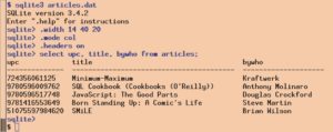 Abbildung 6: Das Schema der SQLite-Datenbank.