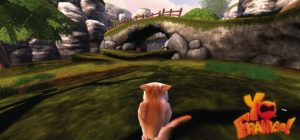     Abbildung 1: Mit Blender und Crystal Space entsteht das 3D-Spiel Yo Frankie. Mit typischen Egoshootern hat es die Perspektive gemein, der Spieler steuert aber statt schießwütiger Killer ein possierliches Flughörnchen.    (Bild: © Blender Foundation, apricot.blender.org)  