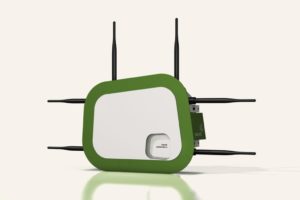 Abbildung 2: Das Saxnet Meshnode III ist besonders für den vermaschten Betrieb in Gebäuden und im Freien vorbereitet und bringt gleich vier Wireless-Module mit, die eine Geode-CPU organisiert.