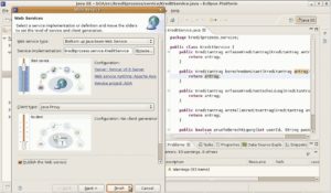 Abbildung 2: Der Wizard der Eclipse-IDE erzeugt automatisch einen Webservice aus einer beliebigen Java-Klasse mit Hilfe des Axis2-Framework aus dem Apache-Projekt.
