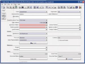 Abbildung 2: Auch Compiere wirbt als freie Software um Kunden, die sich für Enterprise Resource Management interessieren.